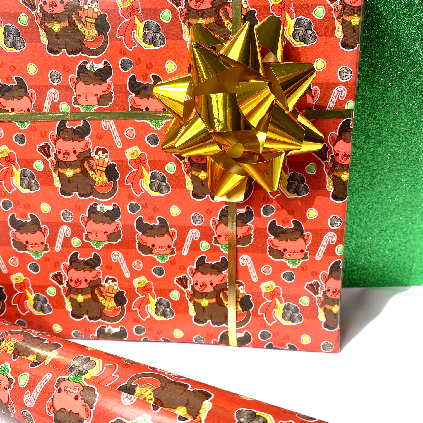Krampus Naughty List - Christmas Holiday Wrapping Paper
