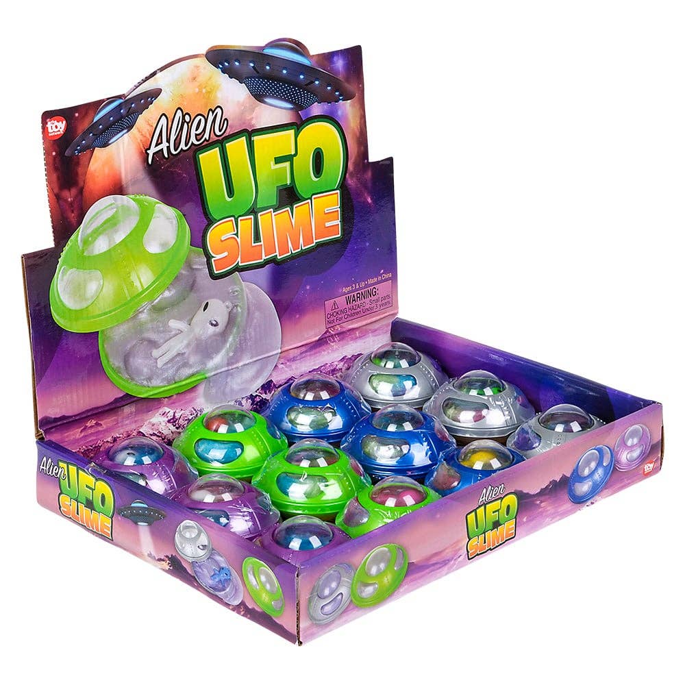3" UFO ALIEN RAINBOW SLIME