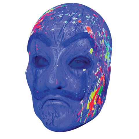 Neon Artist Latex Mask- Blacklight Reactive