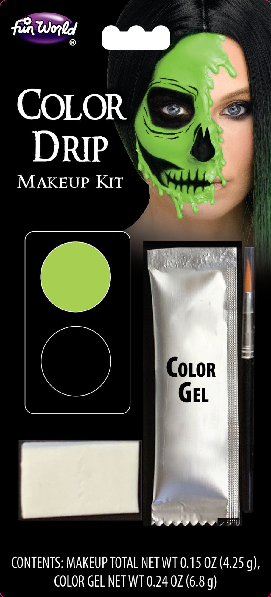 Melting Skull Color Drip Makeup Kit