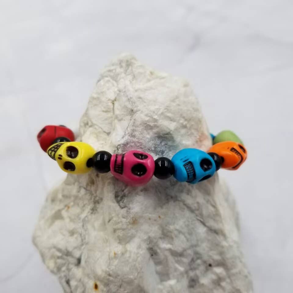 Halloween Multicolor Skull Bracelet