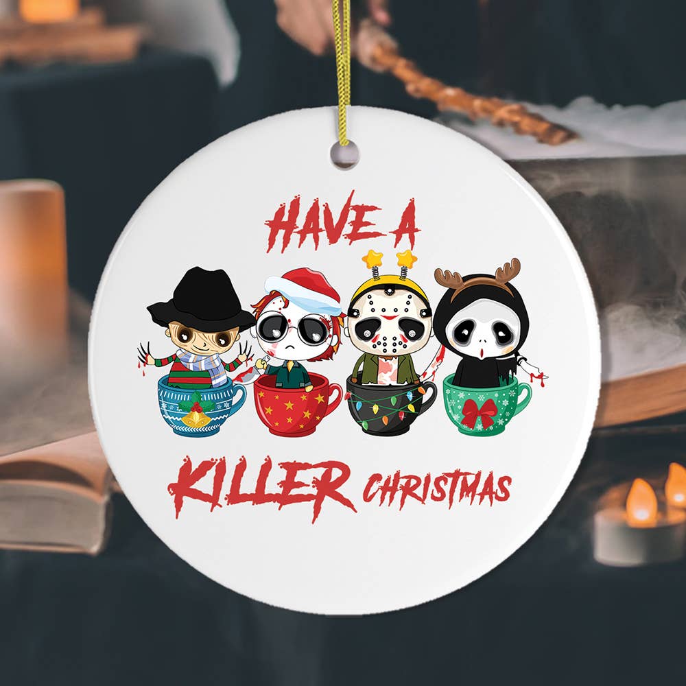 Have a Killer Christmas Spooky and Cute Halloween Theme Orna