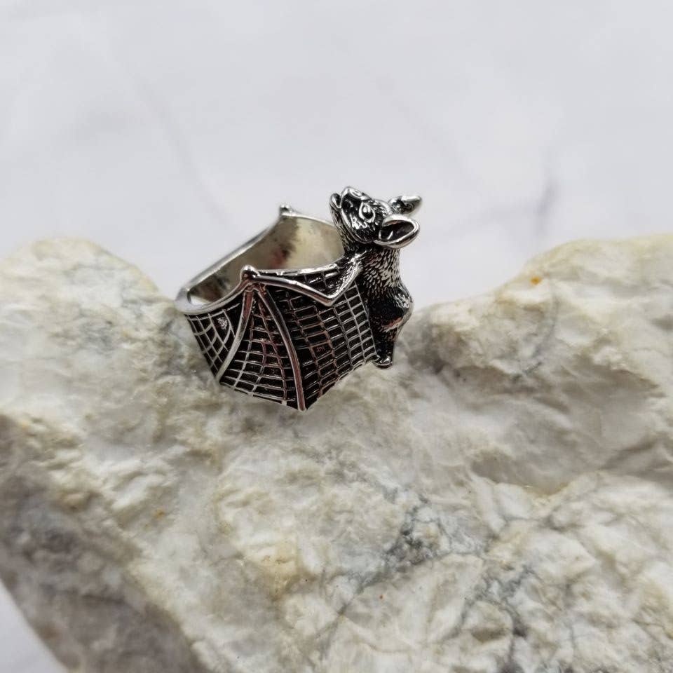 Goth Bat Ring