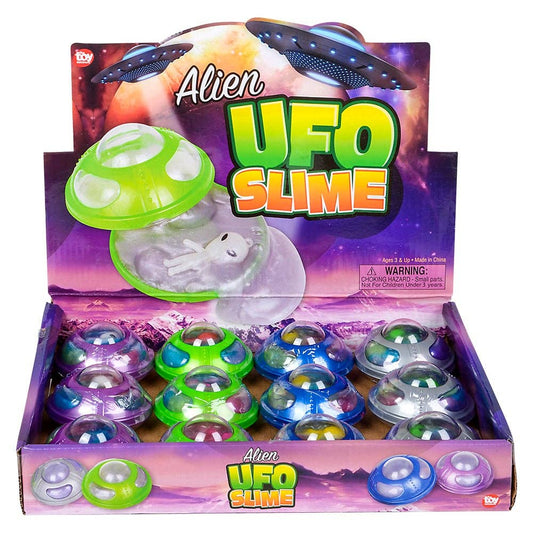 3" UFO ALIEN RAINBOW SLIME