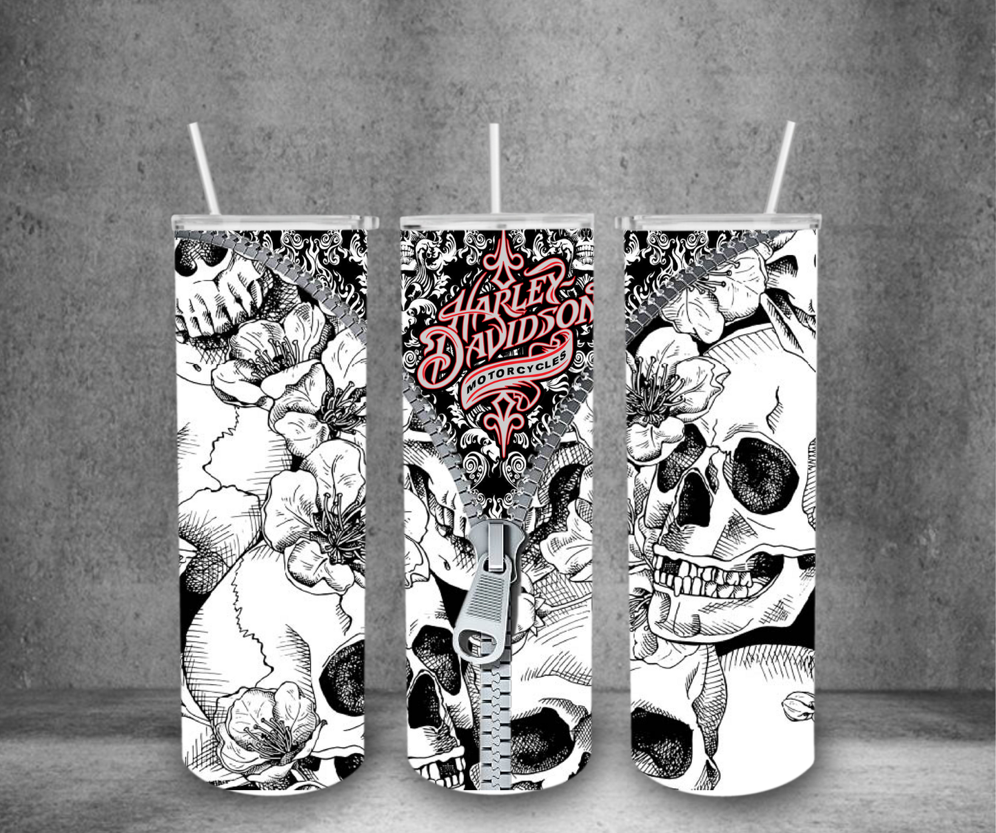 Zipper Skull Tumbler