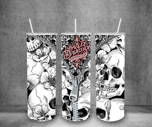 Zipper Skull Tumbler