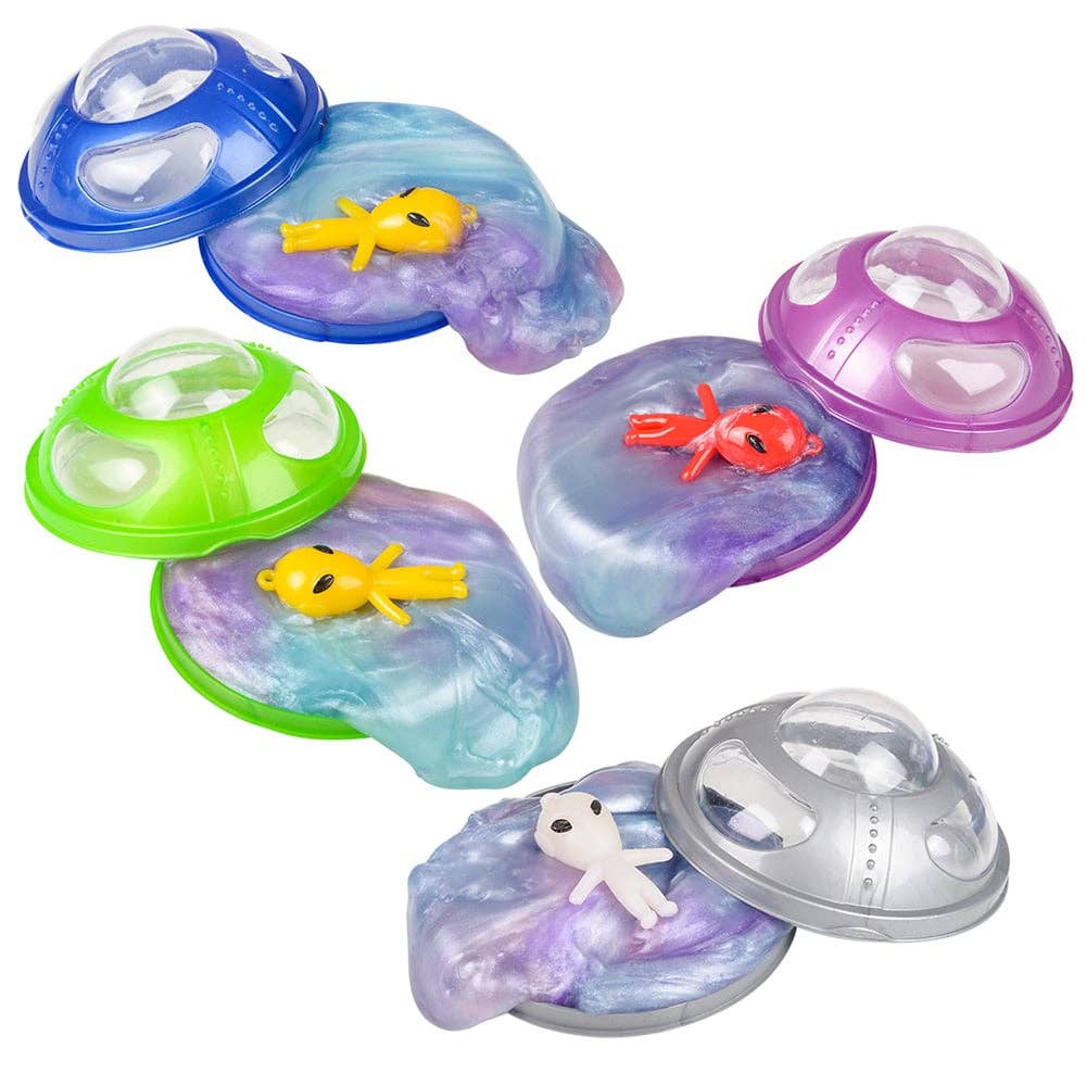 3" UFO ALIEN RAINBOW SLIME