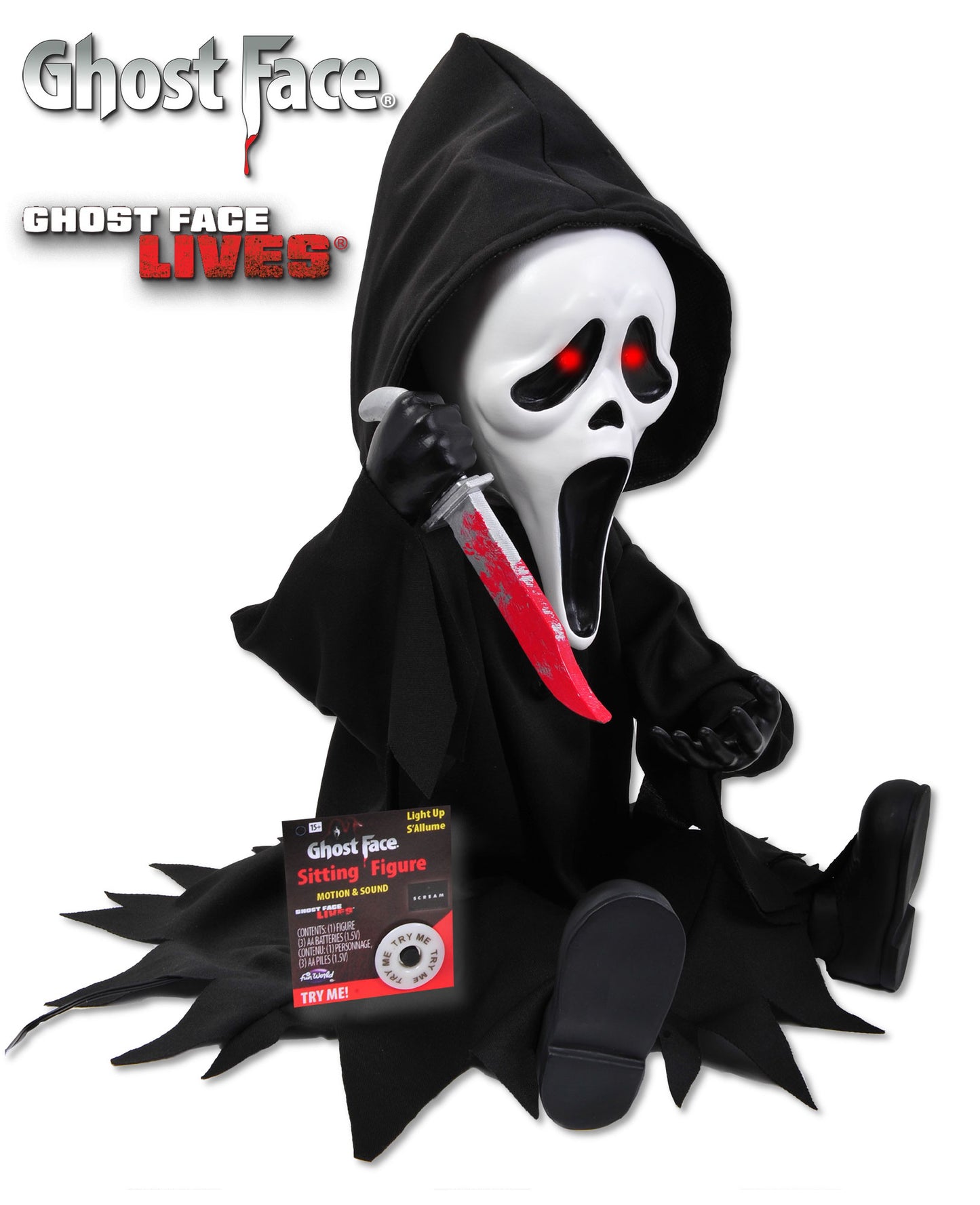 Ghost Face Animated Doll