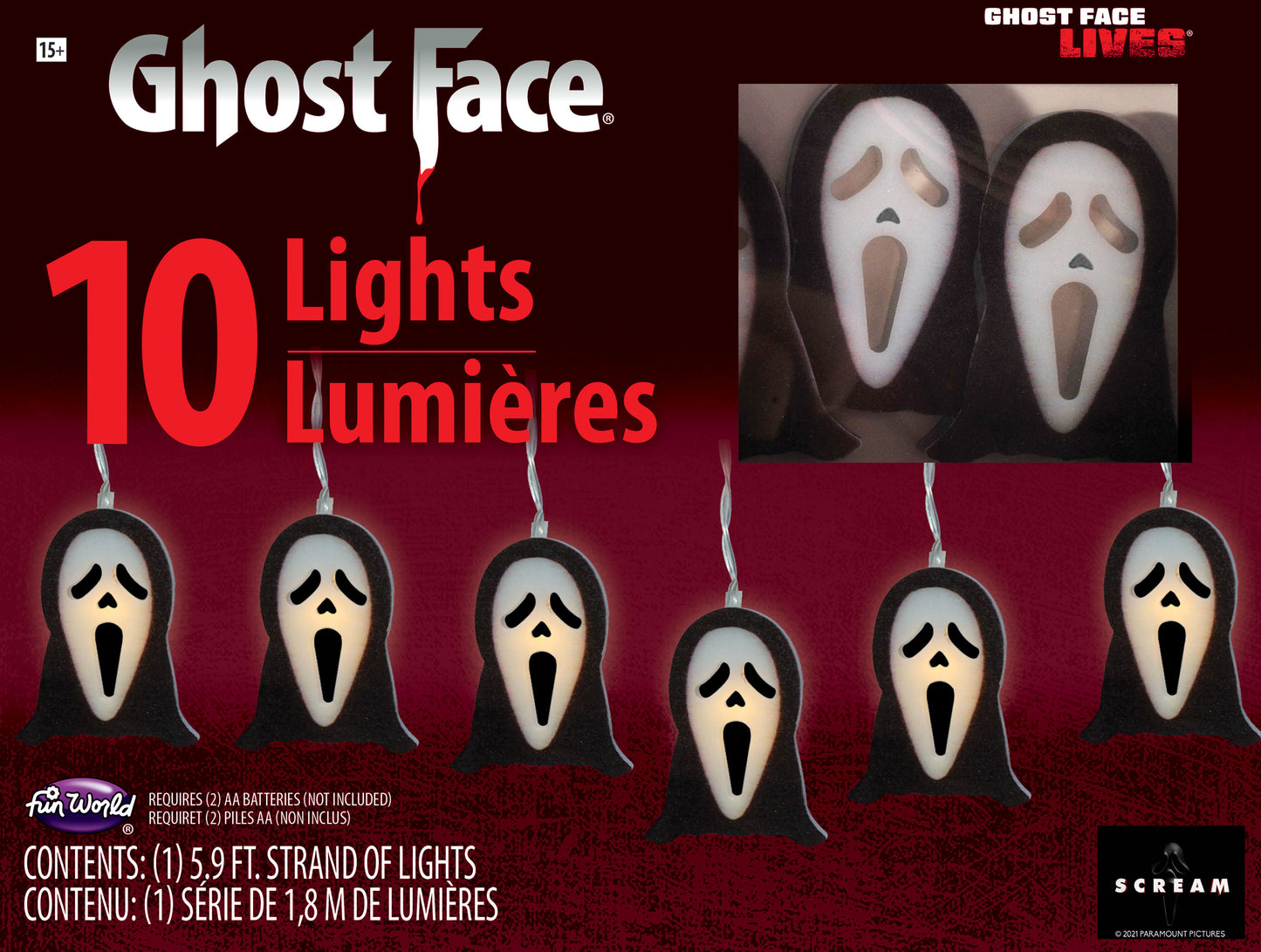 Ghost Face String Lights