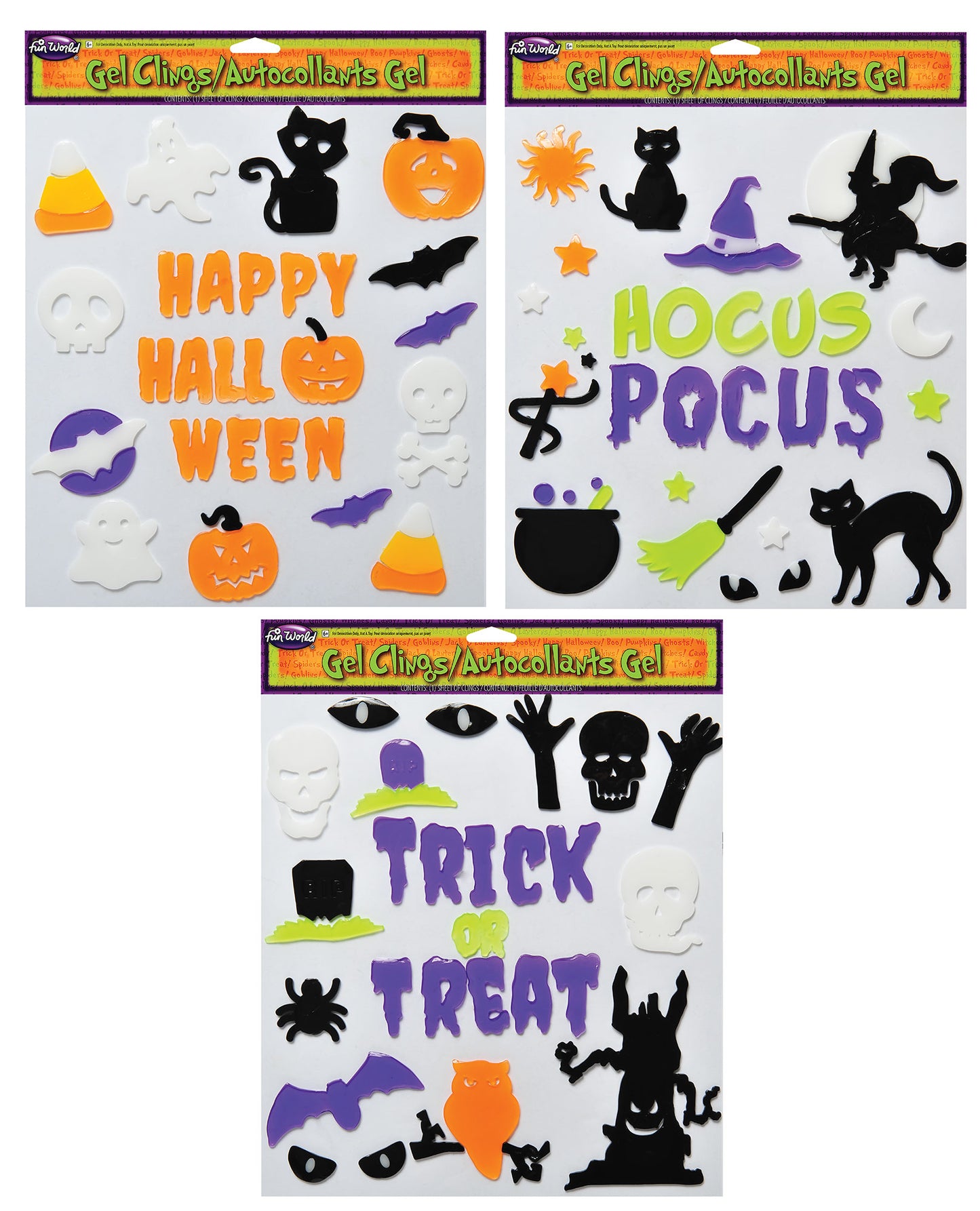 Halloween Window Gel Clings