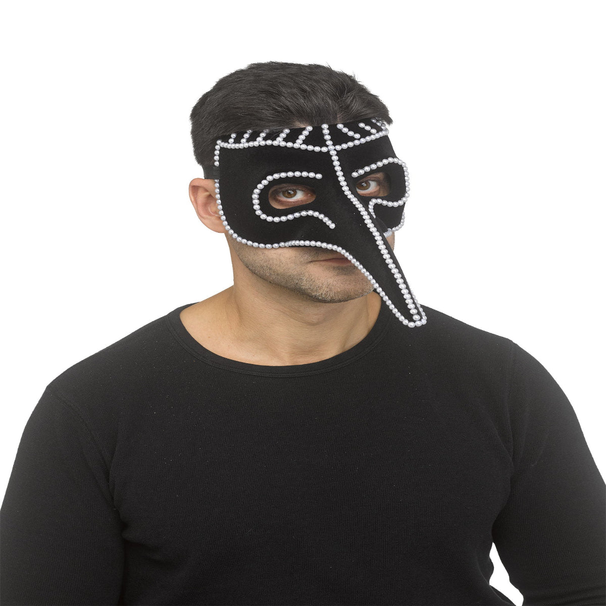 Pearl Accent Venetian Mask