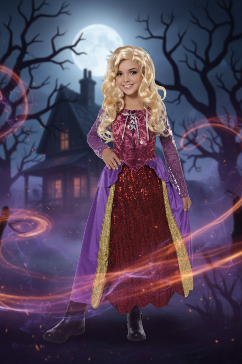 Foolish Salem Witch Kid Costume