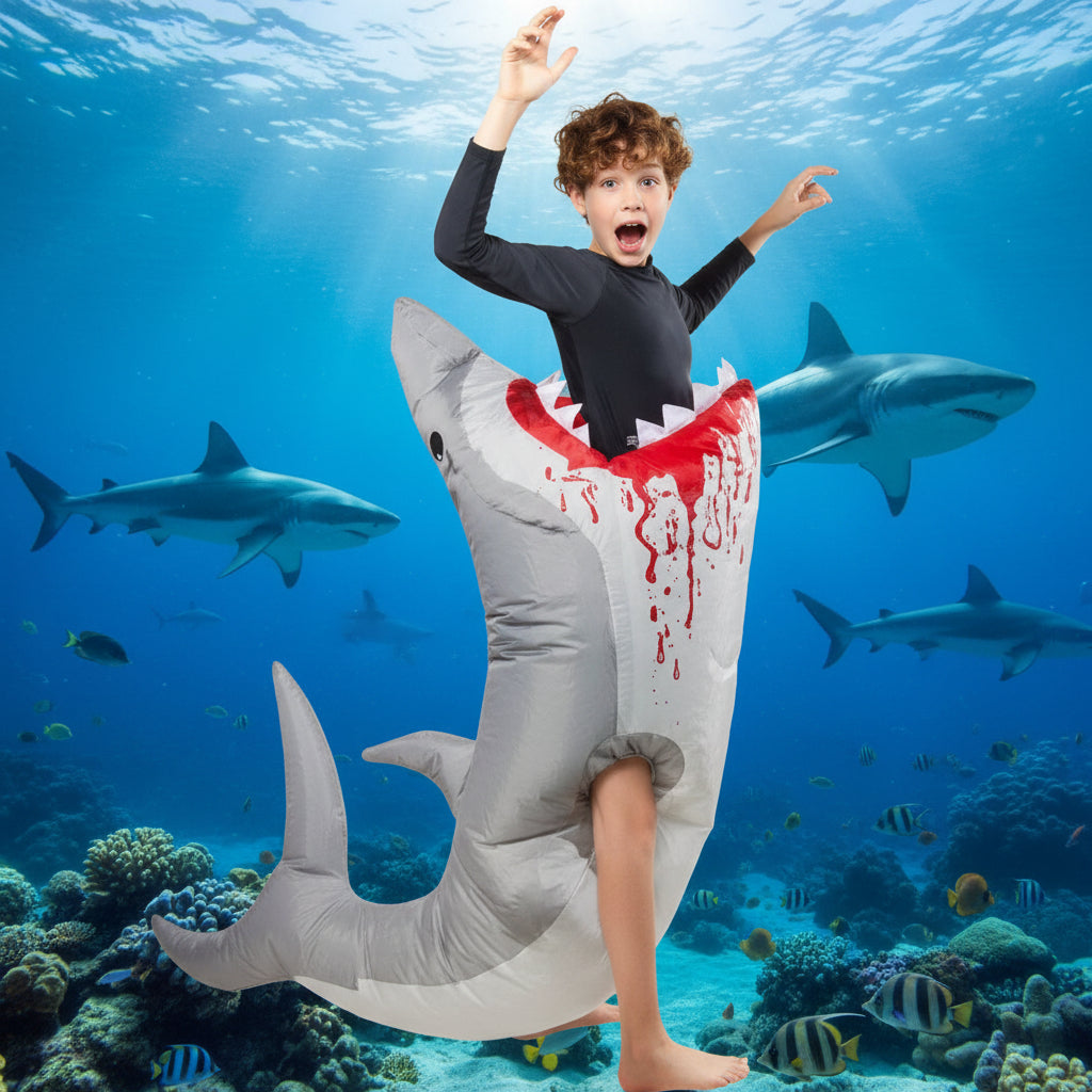 Inflatable Shark Bite Kids Costume