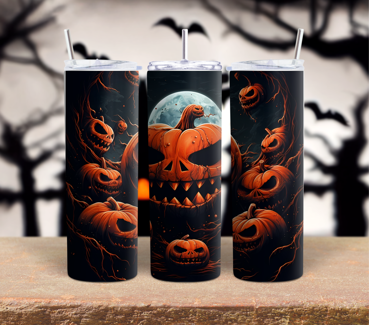 Jack O' Lantern 20 oz Skinny Tumbler