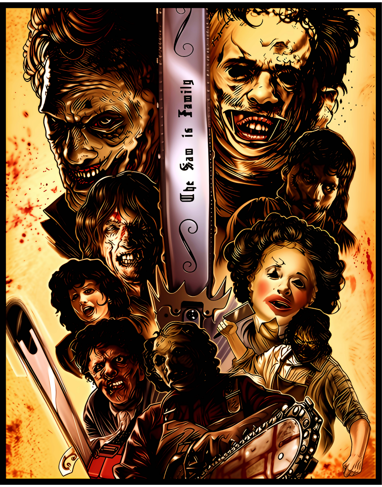 Leatherfaces Print 11x14