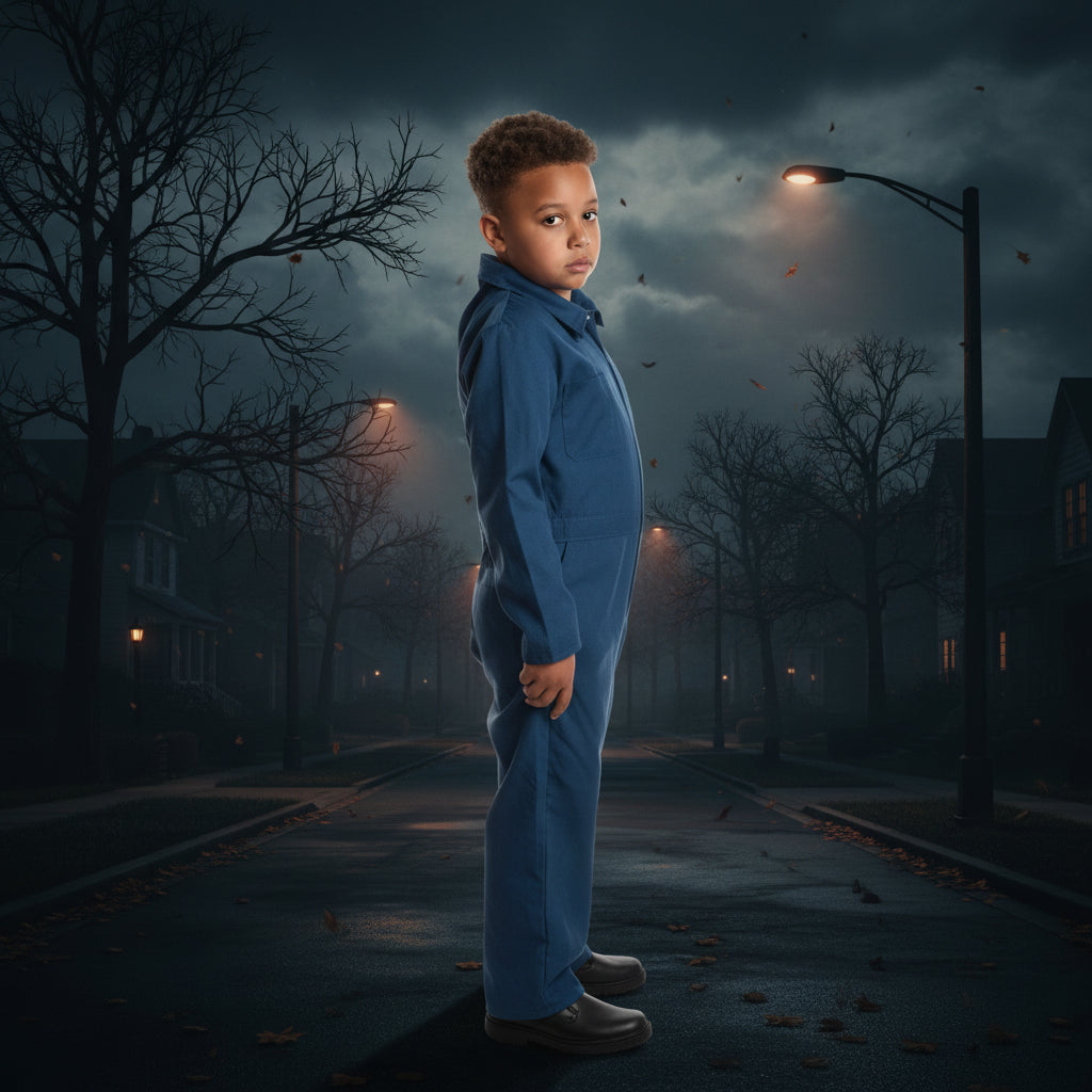 Mechanic Horror Suit Kid Costume