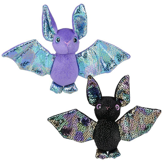 6.5" Iridescent Bat Plush Assortment - LLB Toys