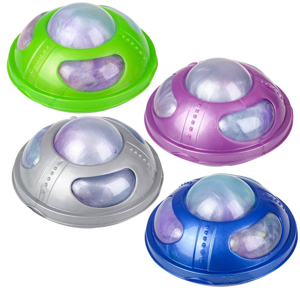 3" UFO ALIEN RAINBOW SLIME