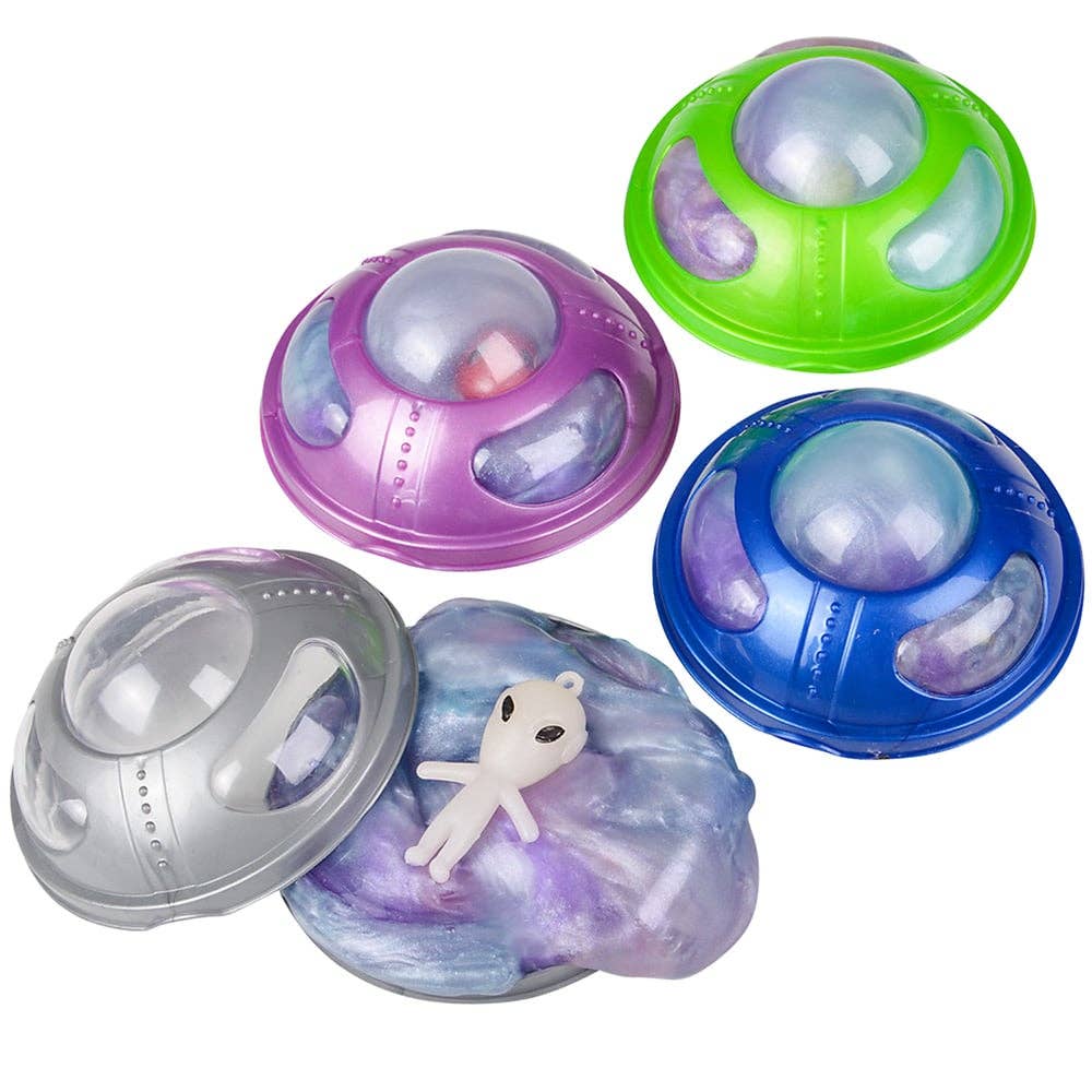 3" UFO ALIEN RAINBOW SLIME