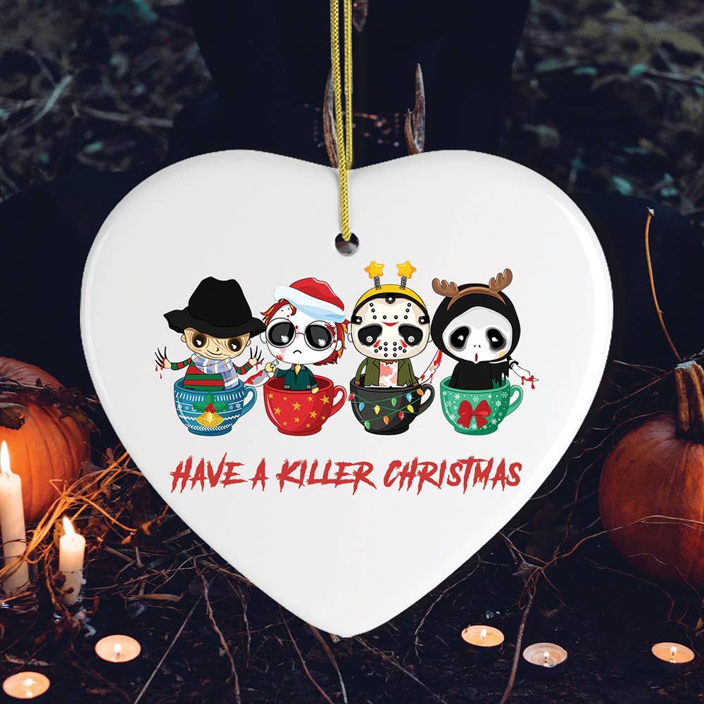 Have a Killer Christmas Spooky and Cute Halloween Theme Orna