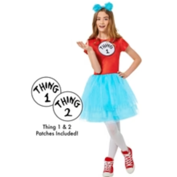 Dr Seuss Thing 1 & 2 Dress Child Costume