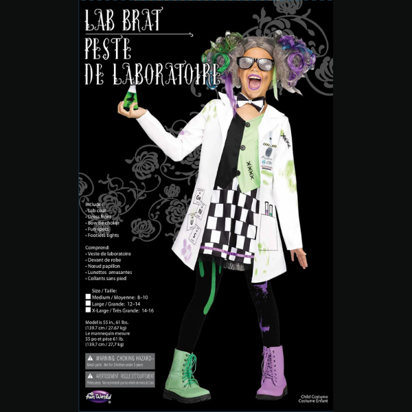 Lab Brat Child Costume