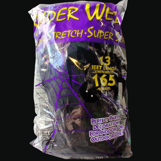 50 gram Black Spider Web