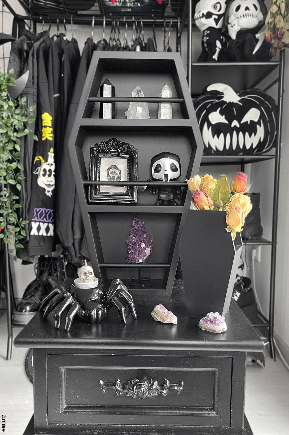 Coffin Makeup Organizer Set