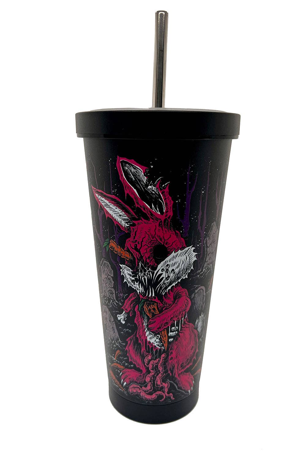 Zombunny Cold Brew Tumbler with Straw