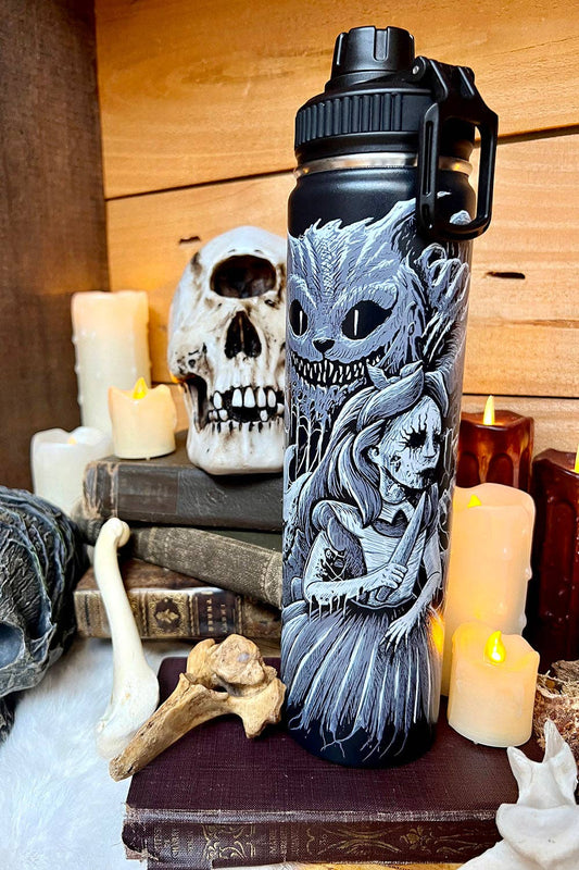 Alice in Murderland 24 Oz Water Bottle