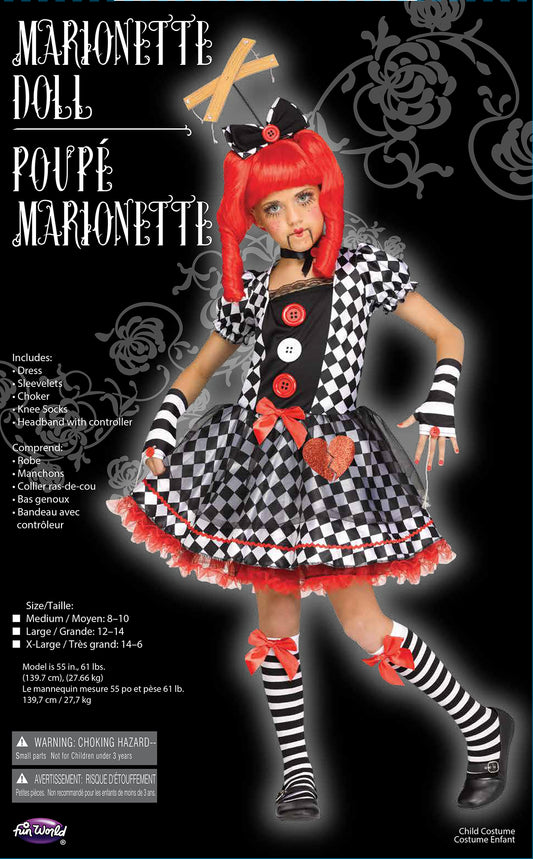 Marionette Doll Child Costume