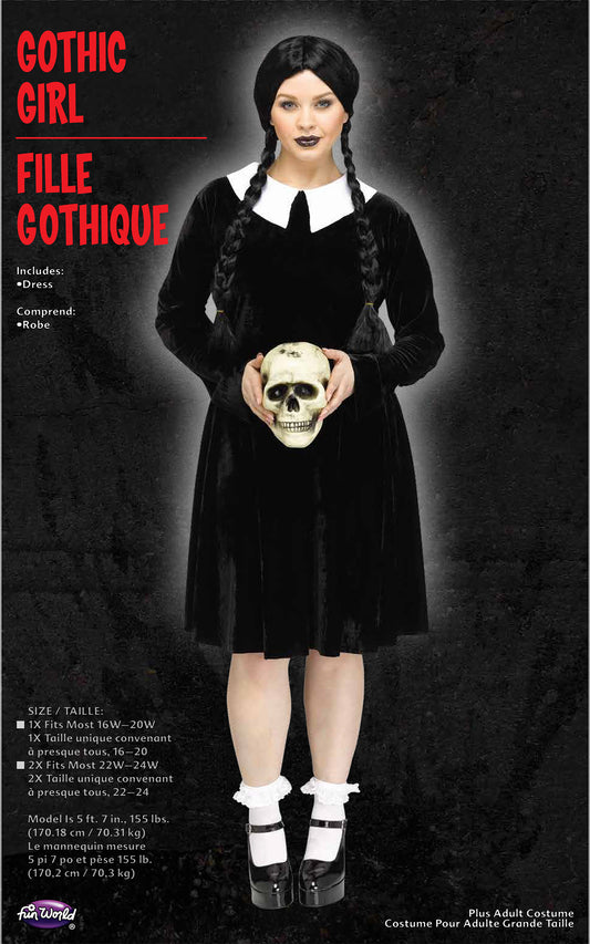 Gothic Girl Plus Size Adult Costume