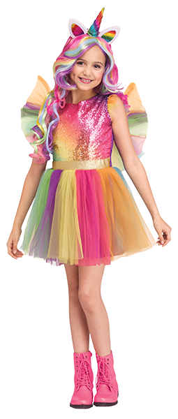 Rainbow Sequin Unicorn Child Costume