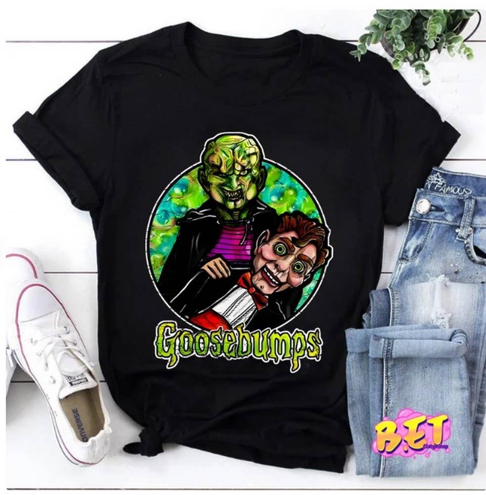 Goosebumps The Haunted Mask And Slappy T-Shirt, Goosebumps S