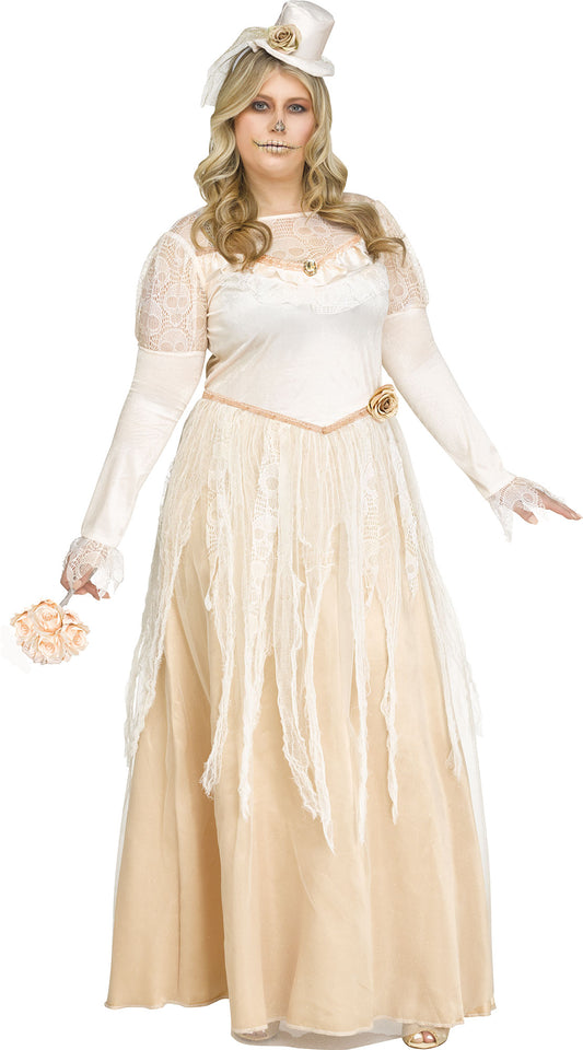 Plus Size Victorian Bride Adult Costume