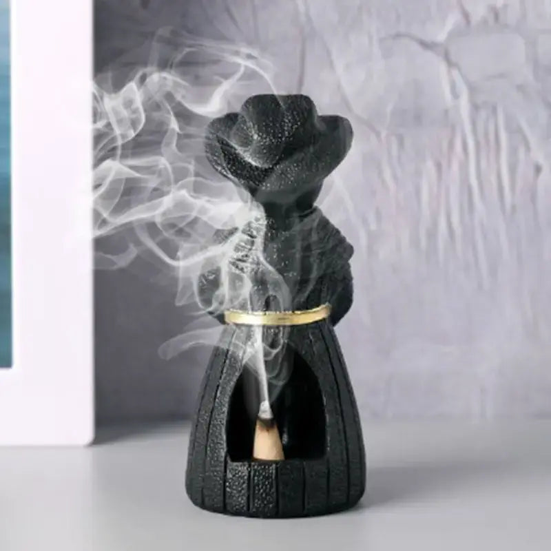 Dark Plague Doctor Raven Incense Burner – Halloween Decor