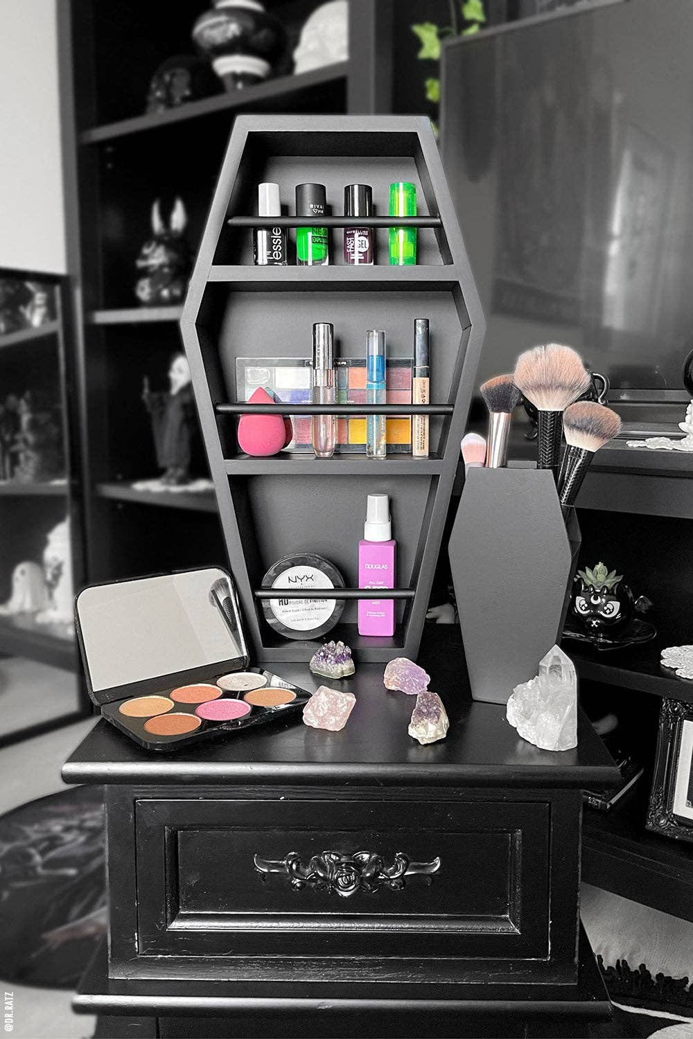 Coffin Makeup Organizer Set