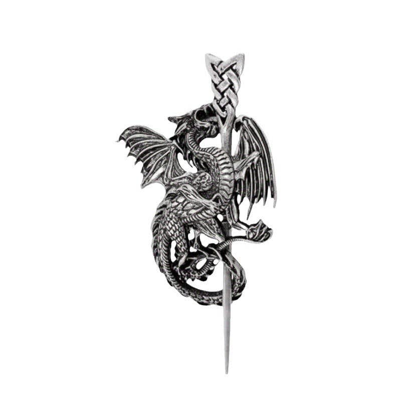 Viking Dragon Hair Stick Retro Nordic Hair Accessory