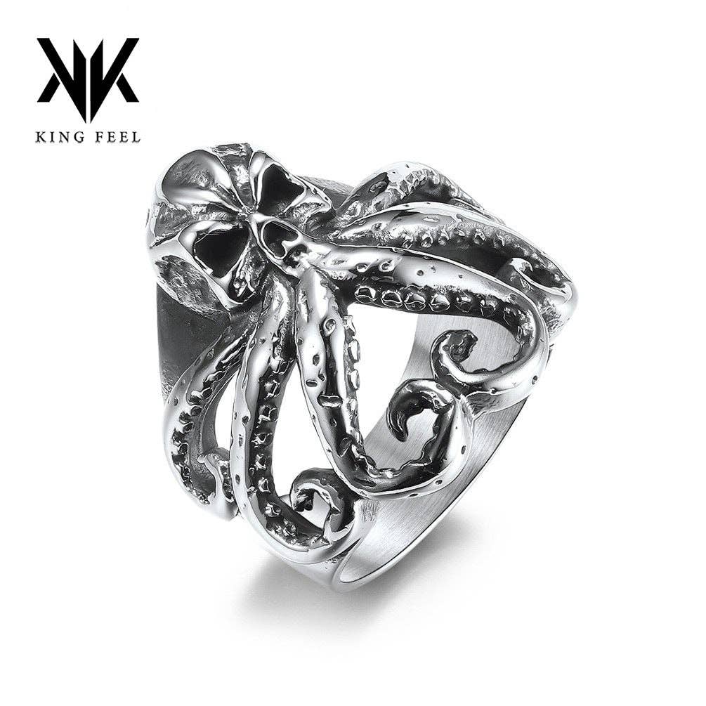 Octopus Titanium Steel Ring