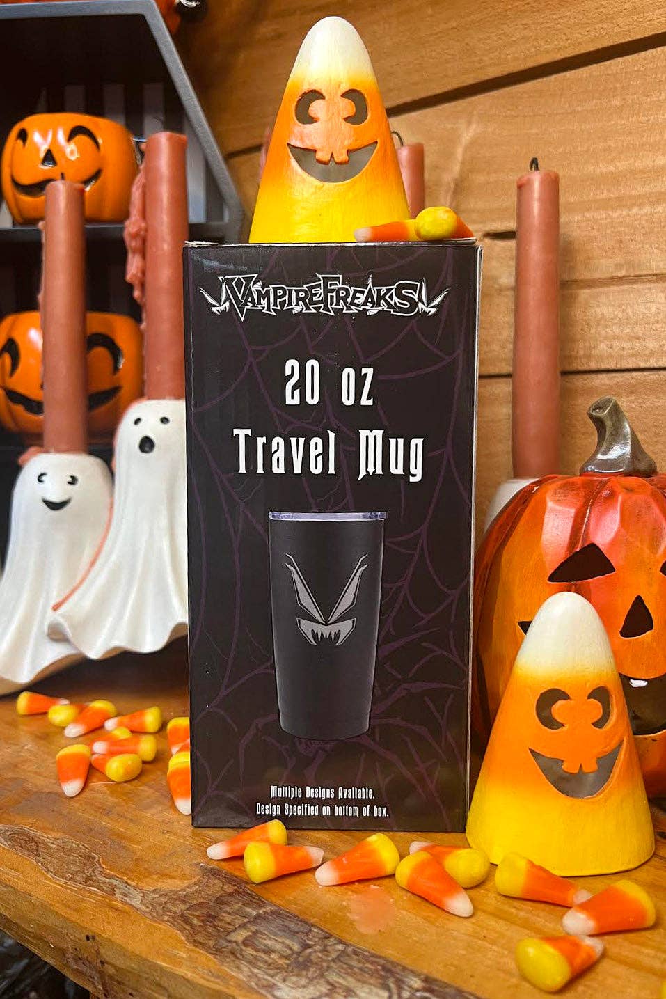 Halloween Cat 20 oz Travel Mug