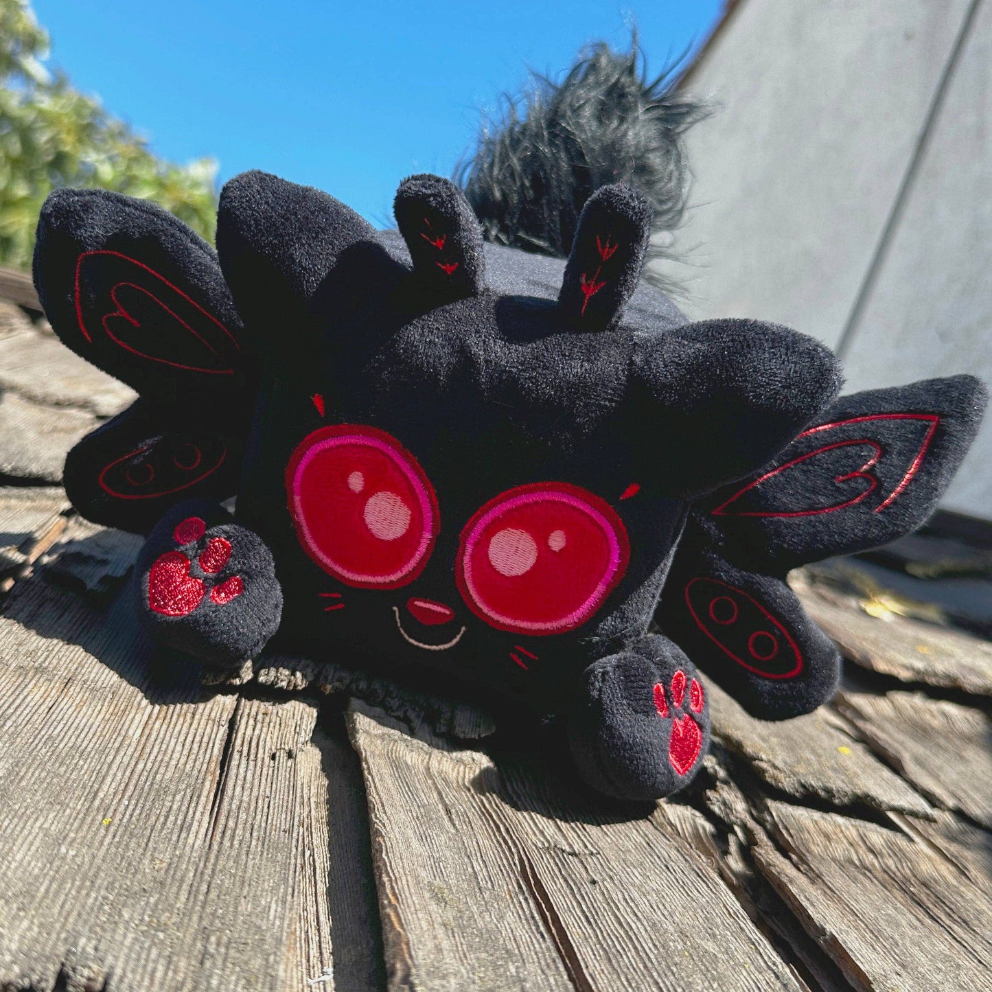 Mothman-Kat signature size plushie