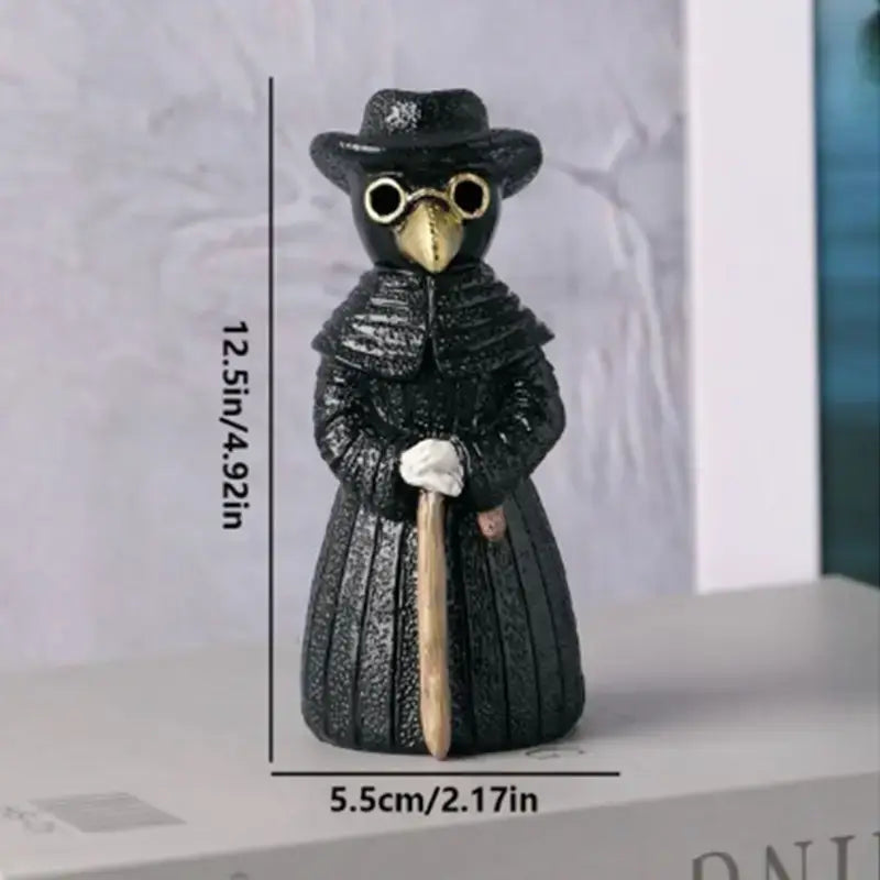 Dark Plague Doctor Raven Incense Burner – Halloween Decor