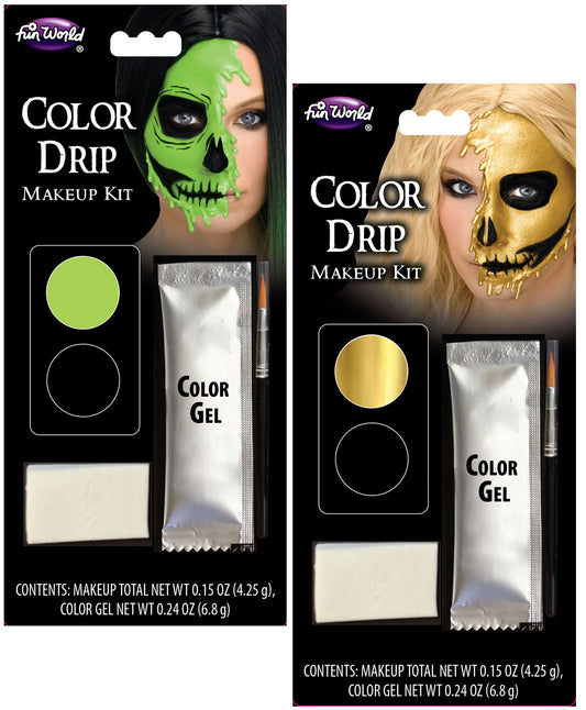 Melting Skull Color Drip Makeup Kit