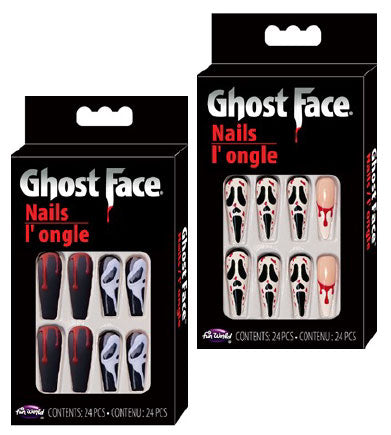 Ghost Face Nails