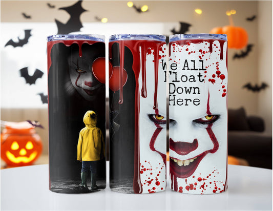 “IT” Metal Horror Tumbler