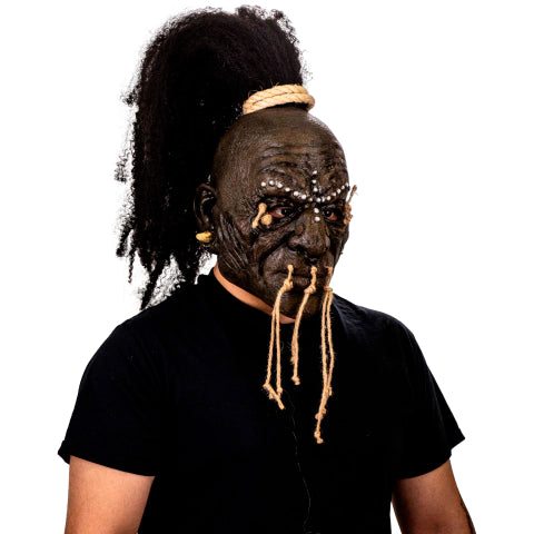Shuar Chieftain Latex Mask