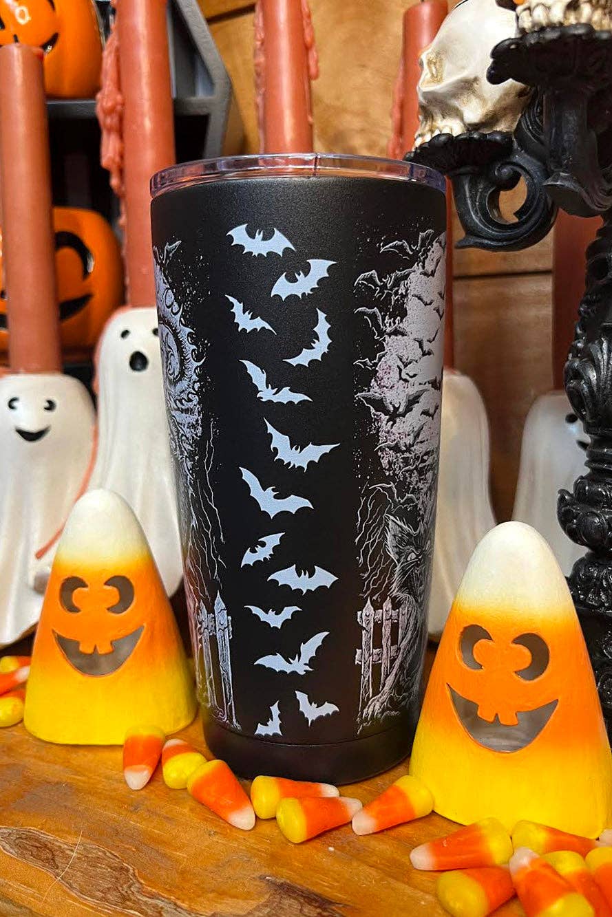 Halloween Cat 20 oz Travel Mug