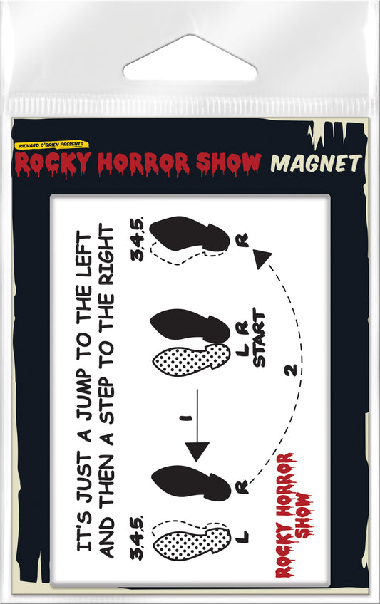 Rocky Horror Time Warp Steps Carded Magnet