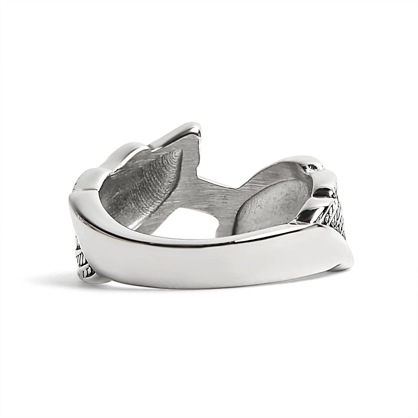 Stainless Steel Angel Wings Ring
