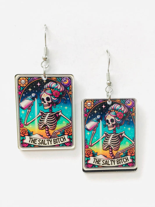 The Salty Bitch Earrings, Acrylic